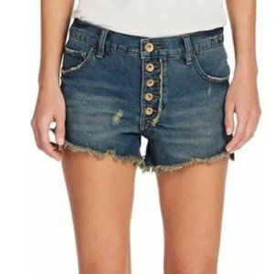 Bundle TWO PAIRS FREE PEOPLE RUNAWAY SLOUCH SHORTS BUTTON FLY